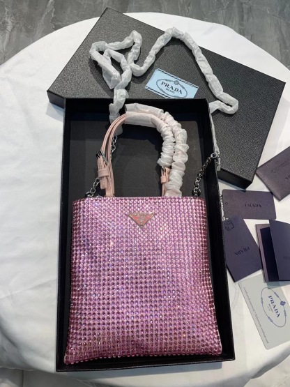 P style handbags square tote rhinestones bags-Luxeon