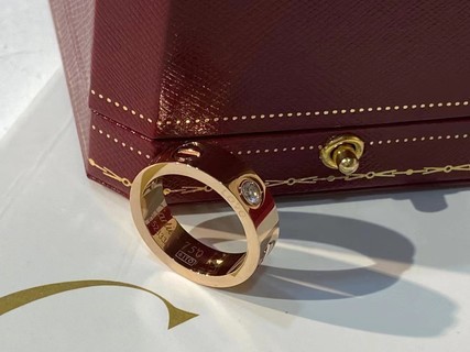 Cartier Rose Gold Couple Ring-Luxeon