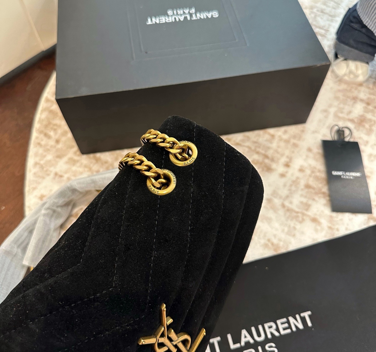 Suede cloud bag 25*16cm