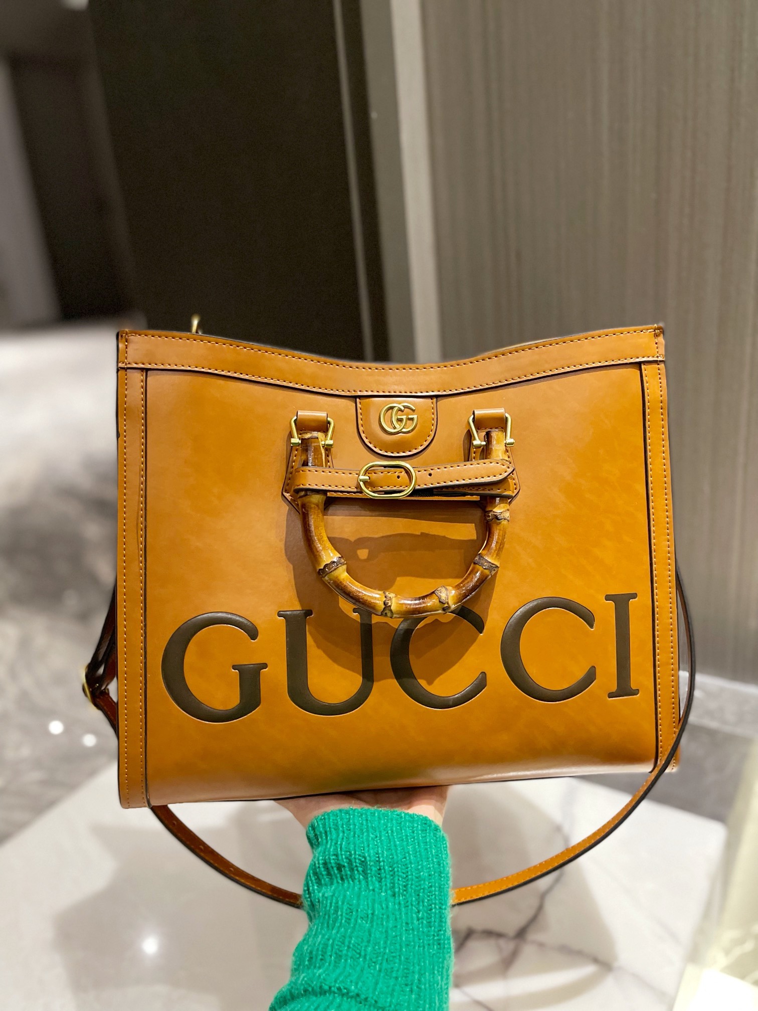 G style Diana bamboo women handbags-Luxeon