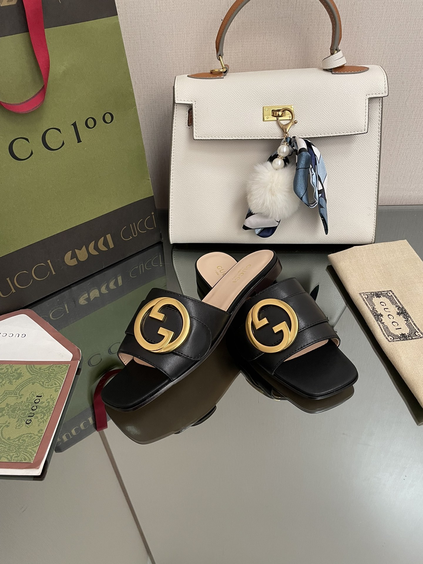 G style Double G flats sandals-Luxeon