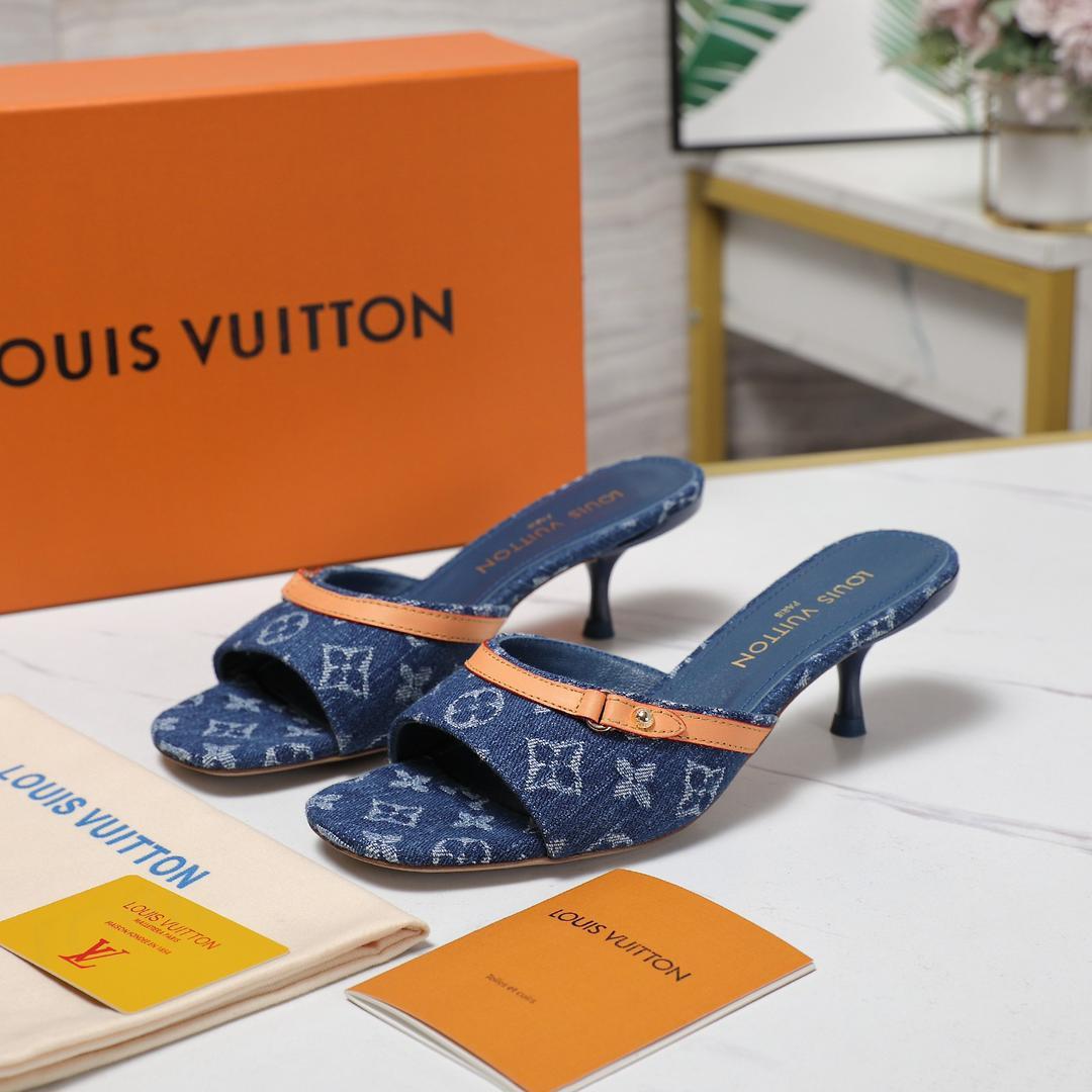 L Style Denim Slippers