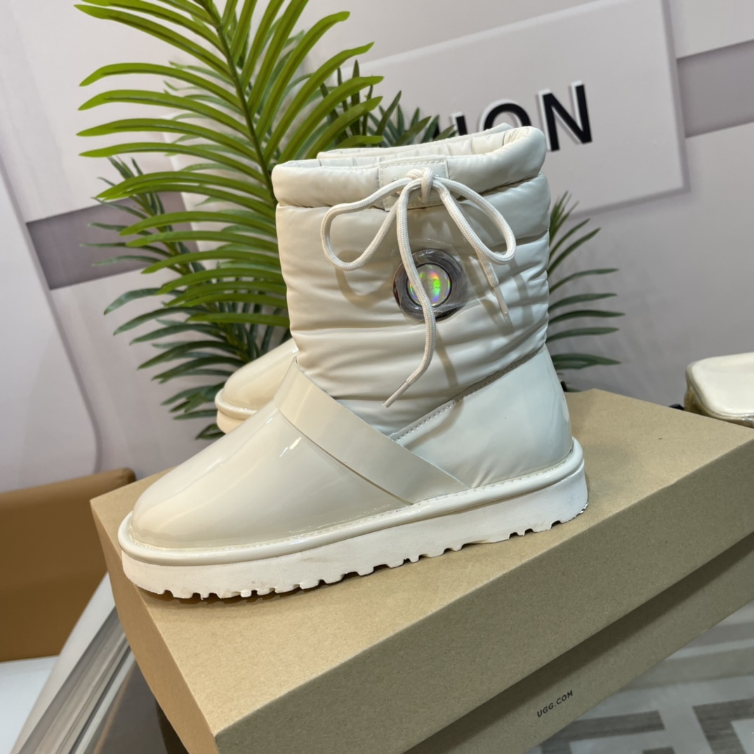 UGG new autumn & winter TPU down feather snow boots-Luxeon