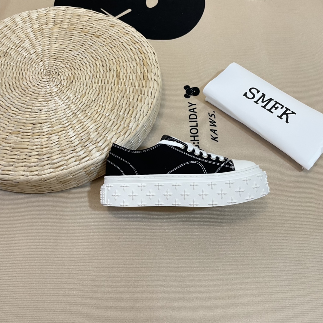 SMFK Tide Cross logo thick sole casual shoes-Luxeon