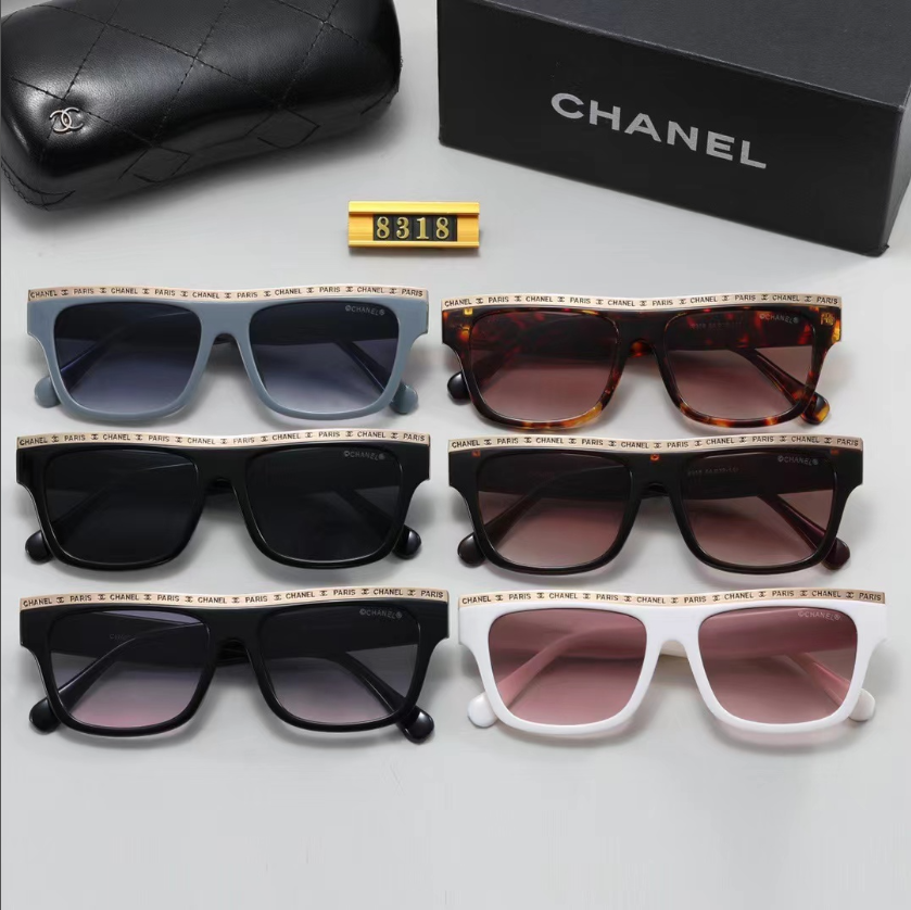 C style fashion letter sunglasses-Luxeon