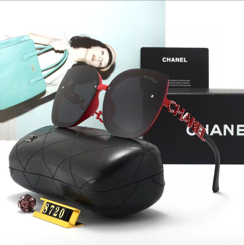 C style fashion letter sunglasses-Luxeon