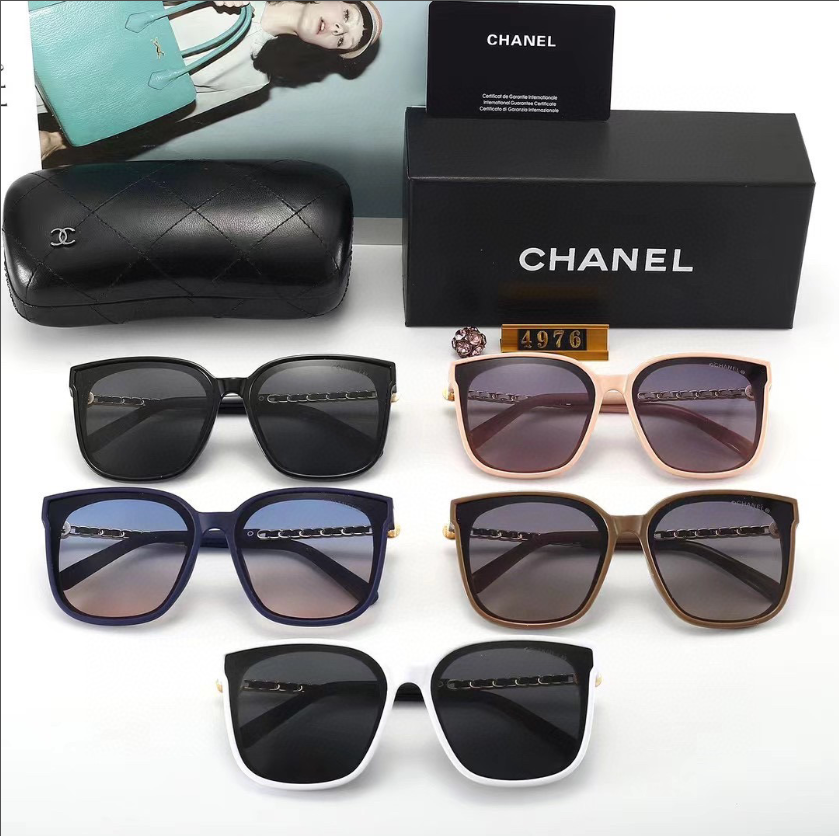 C style fashion square frame sunglasses-Luxeon