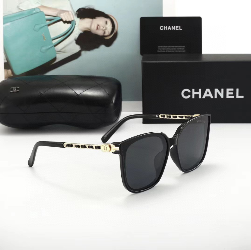 C style fashion square frame sunglasses-Luxeon