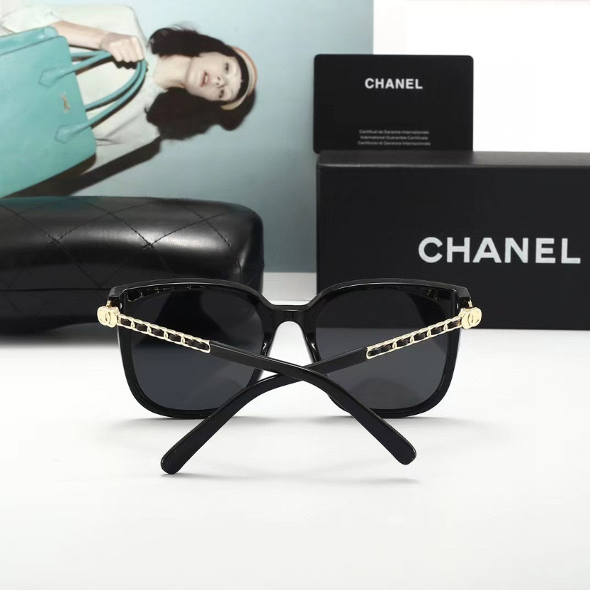 C style fashion square frame sunglasses-Luxeon