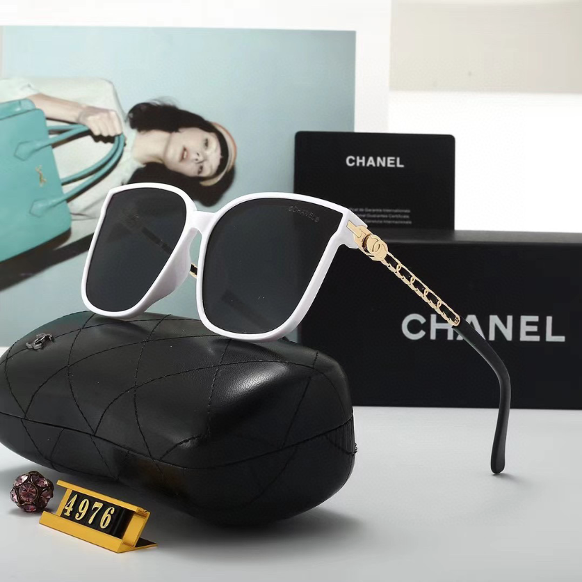 C style fashion square frame sunglasses-Luxeon