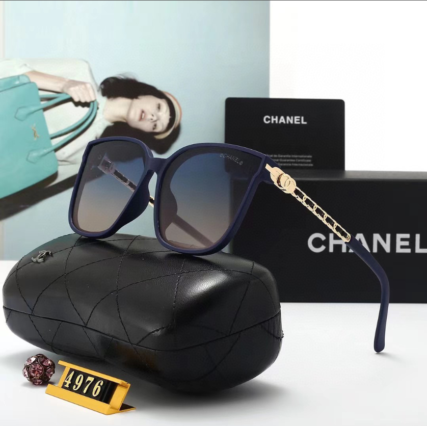 C style fashion square frame sunglasses-Luxeon