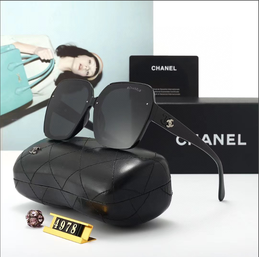 C style fashion square frame sunglasses-Luxeon