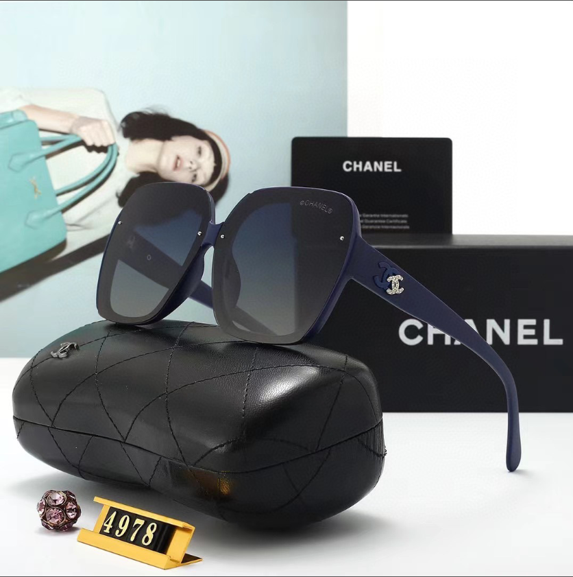 C style fashion square frame sunglasses-Luxeon