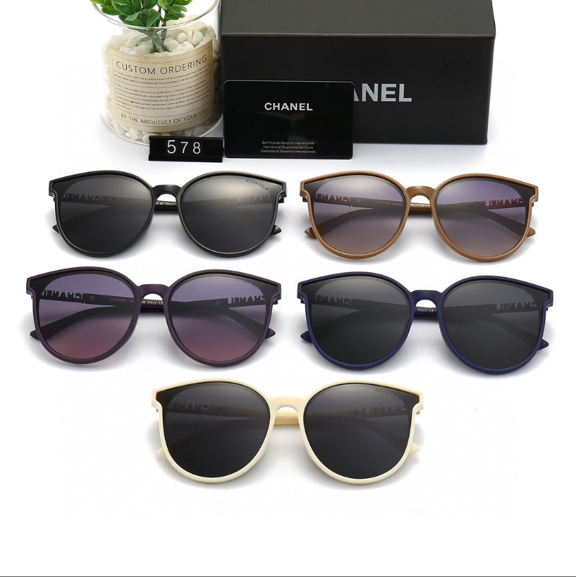 C style fashion thin frame sunglasses-Luxeon