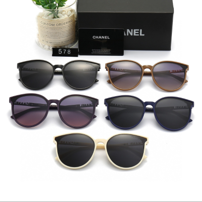 C style fashion thin frame sunglasses-Luxeon