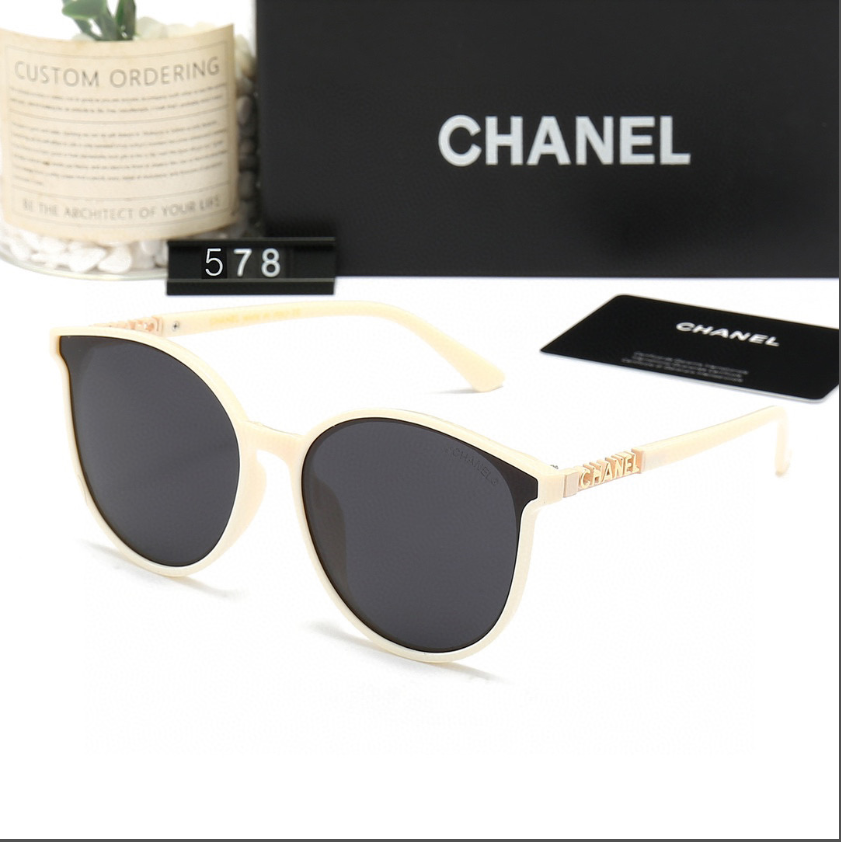 C style fashion thin frame sunglasses-Luxeon