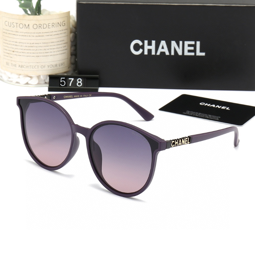 C style fashion thin frame sunglasses-Luxeon
