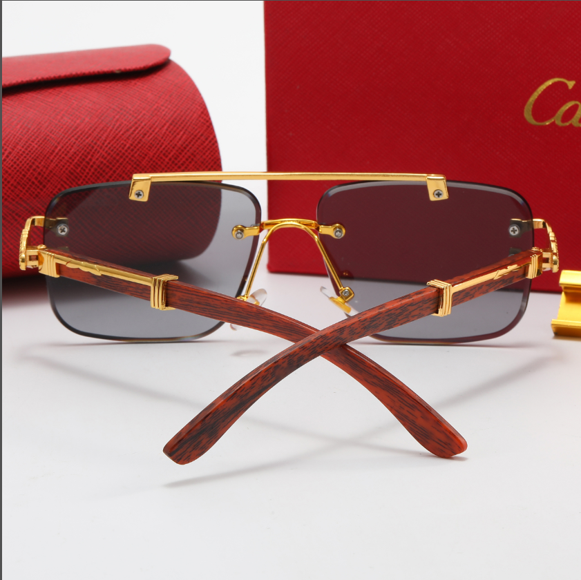Cartier fashion thin frame sunglasses-Luxeon