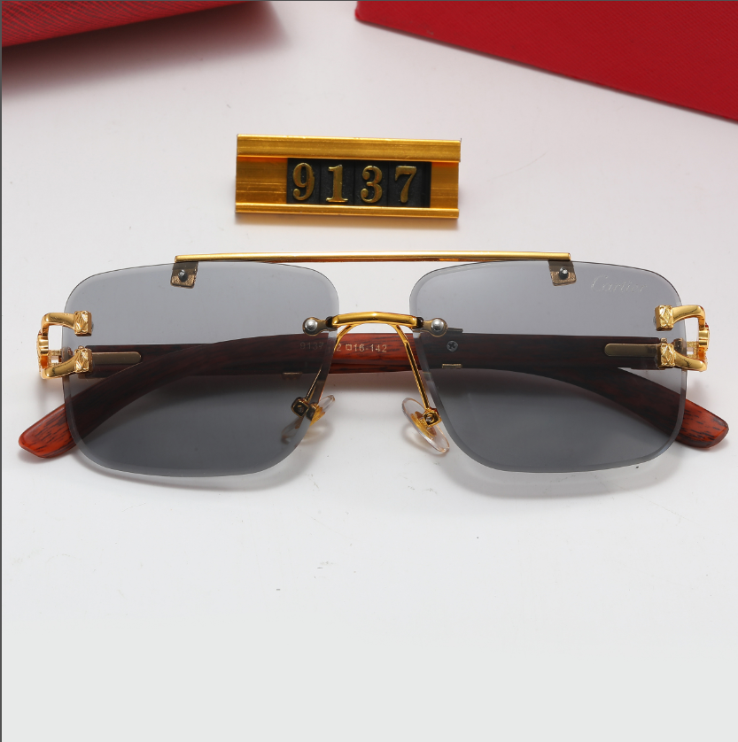 Cartier fashion thin frame sunglasses-Luxeon
