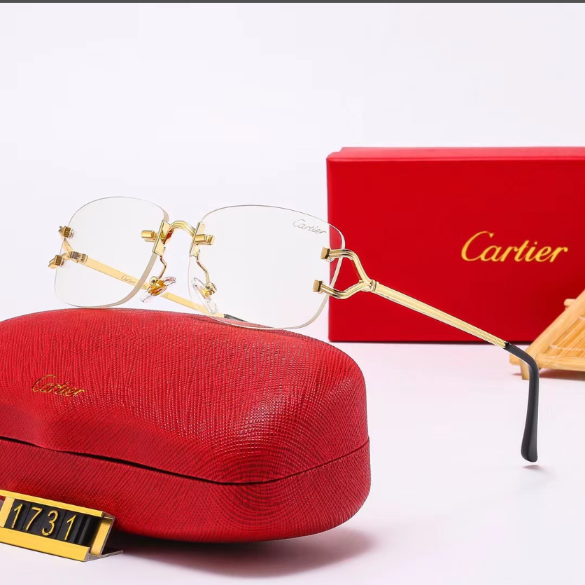 Cartier fashion oval sunglasses-Luxeon