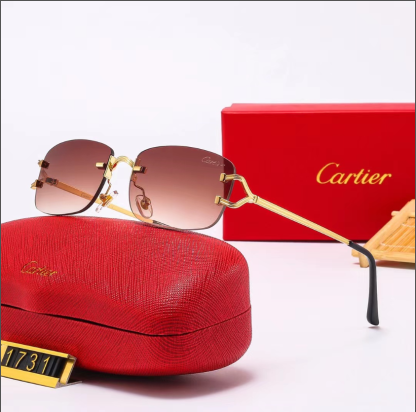Cartier fashion oval sunglasses-Luxeon