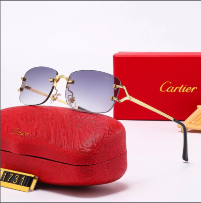 Cartier fashion oval sunglasses-Luxeon
