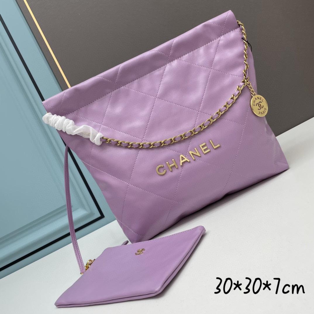 C style new shopping bag shoulder bag with metal chain (real leather)-Luxeon