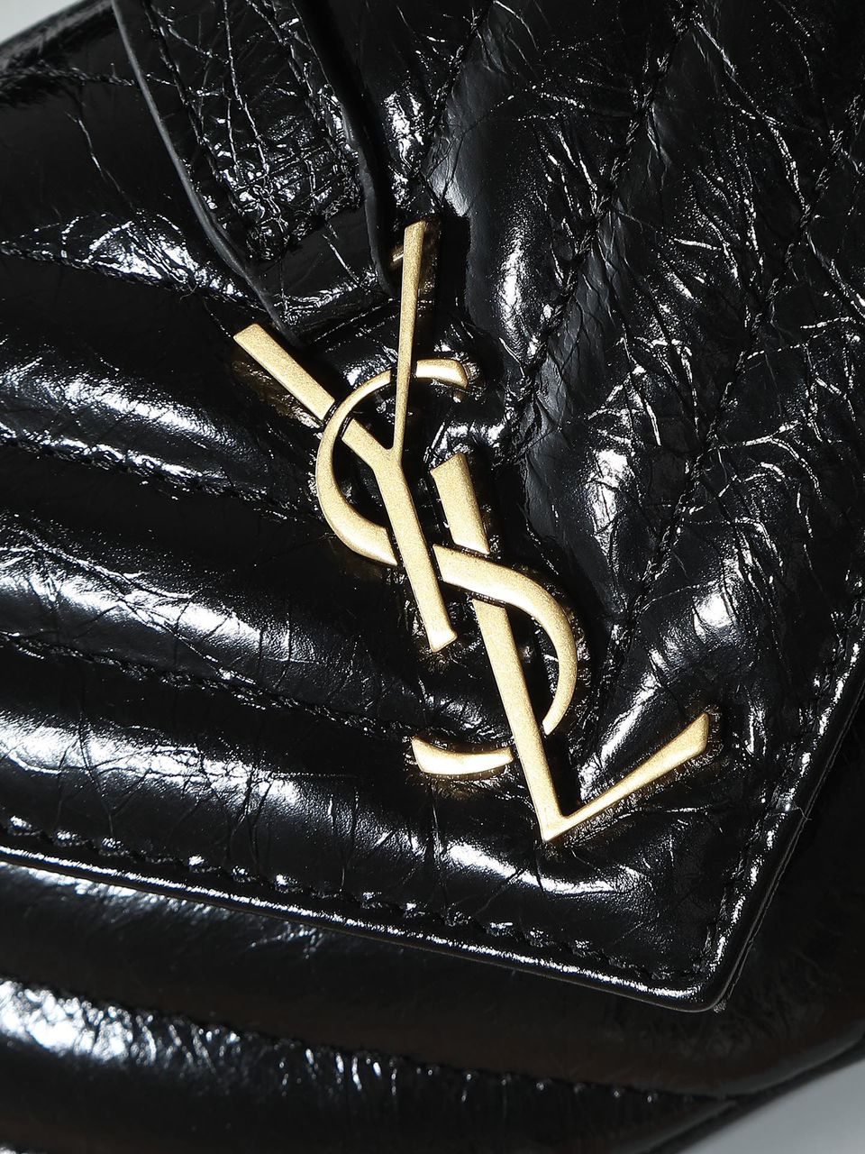 Waxed leather chain messenger bag 20*13*3cm