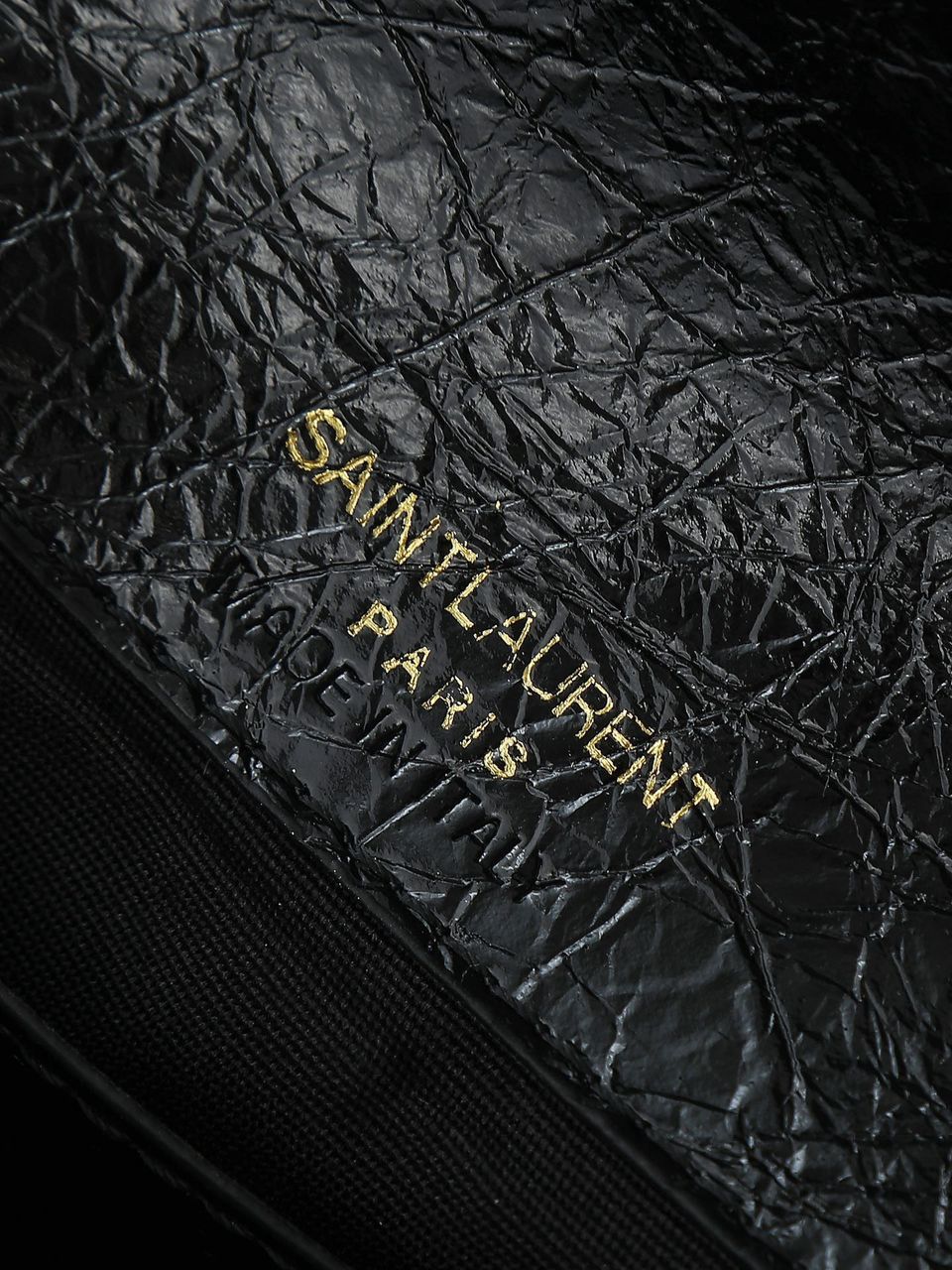 Waxed leather chain messenger bag 20*13*3cm