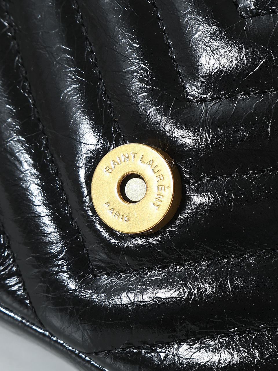 Waxed leather chain messenger bag 20*13*3cm