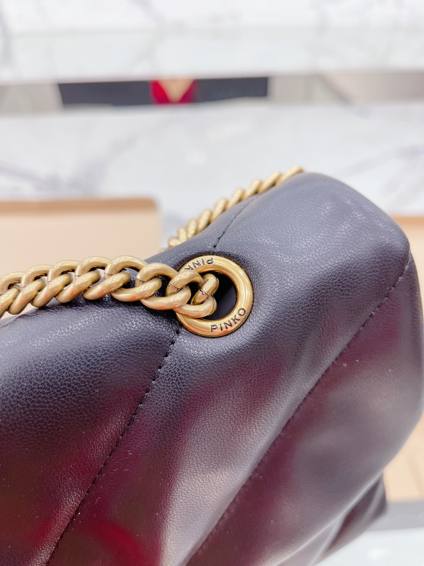 Pinko Puff Handbags Pillow Bag-Luxeon