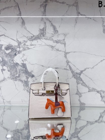 H style Birkin Classic Handbags Crocodile Pattern-Luxeon