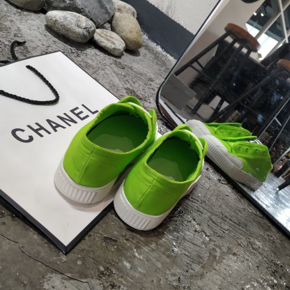 C style double C logo white shoes-Luxeon