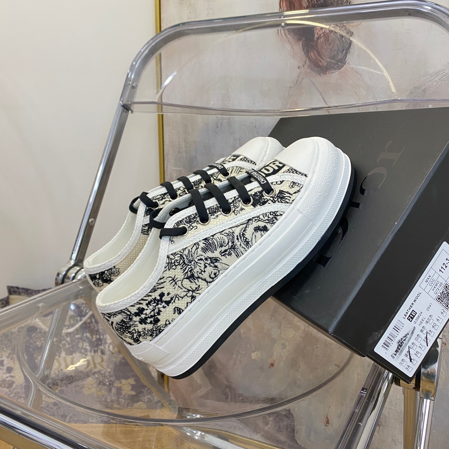 Dior low top classic casual shoes small cloth shoes