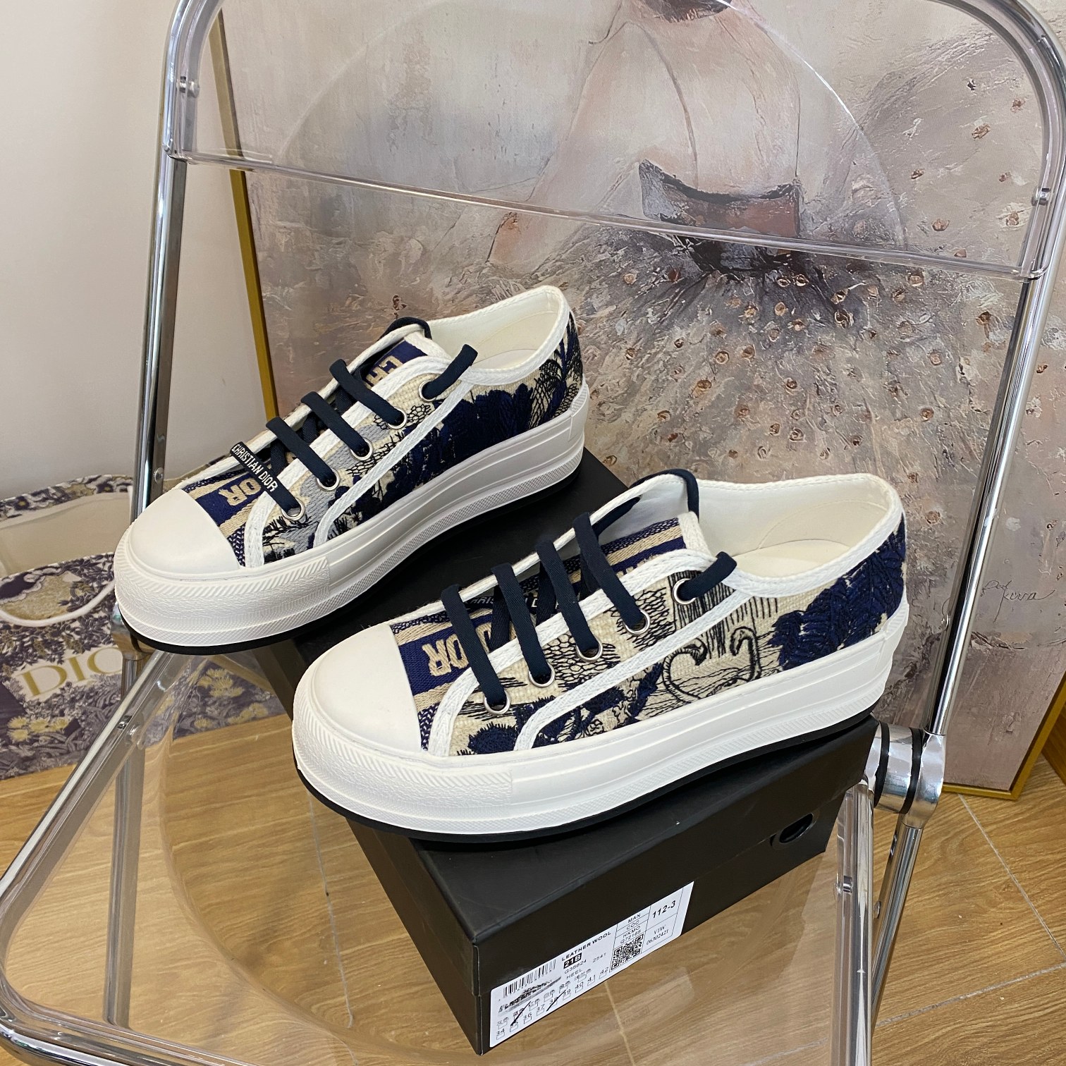 Dior low top classic casual shoes small cloth shoes