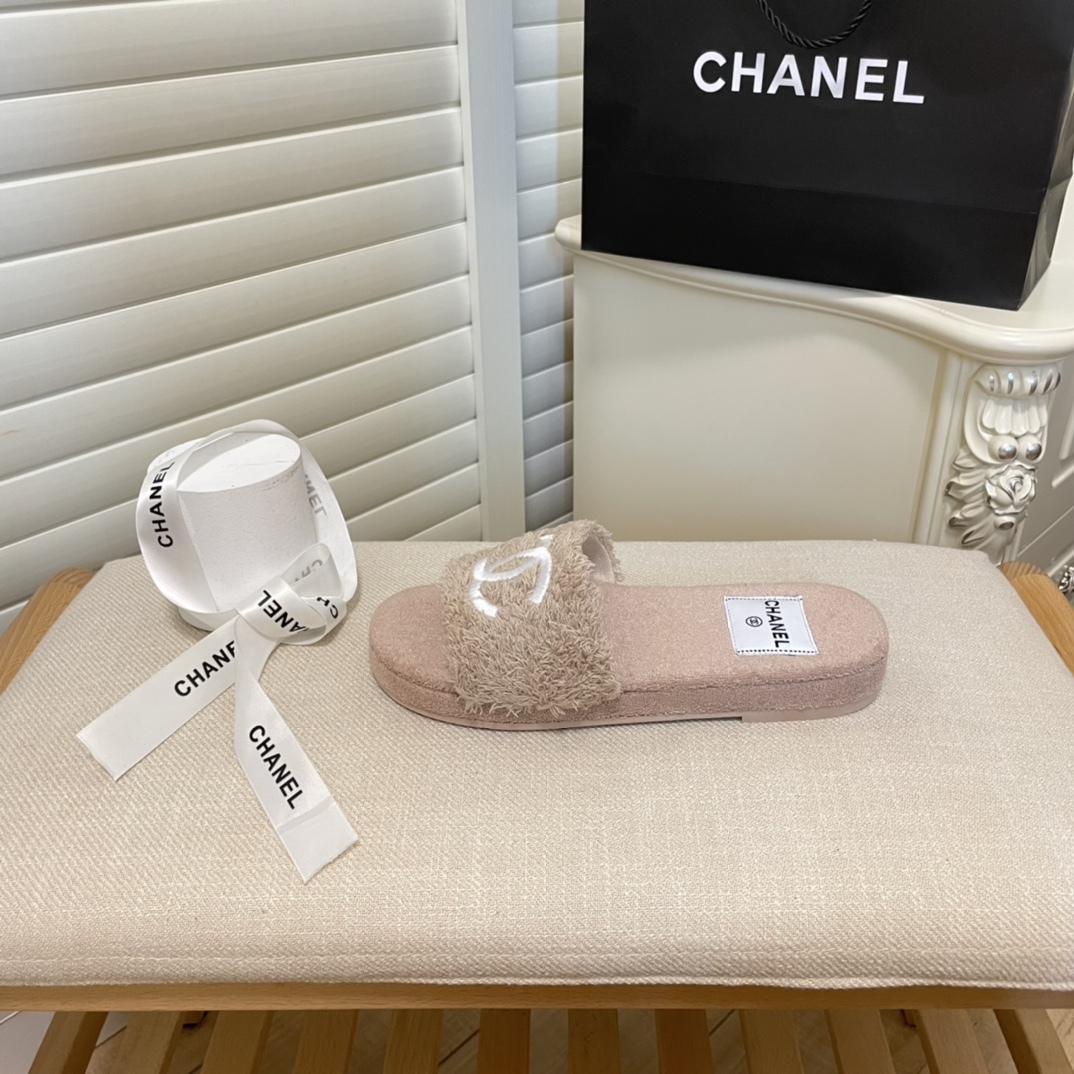 C style double-C winter wool slippers-Luxeon