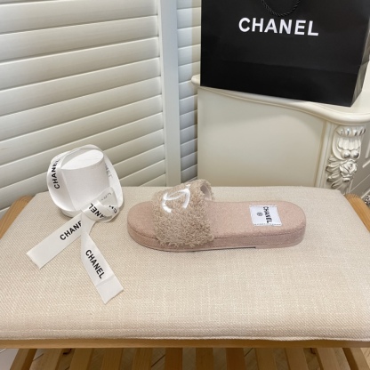 C style double-C winter wool slippers-Luxeon