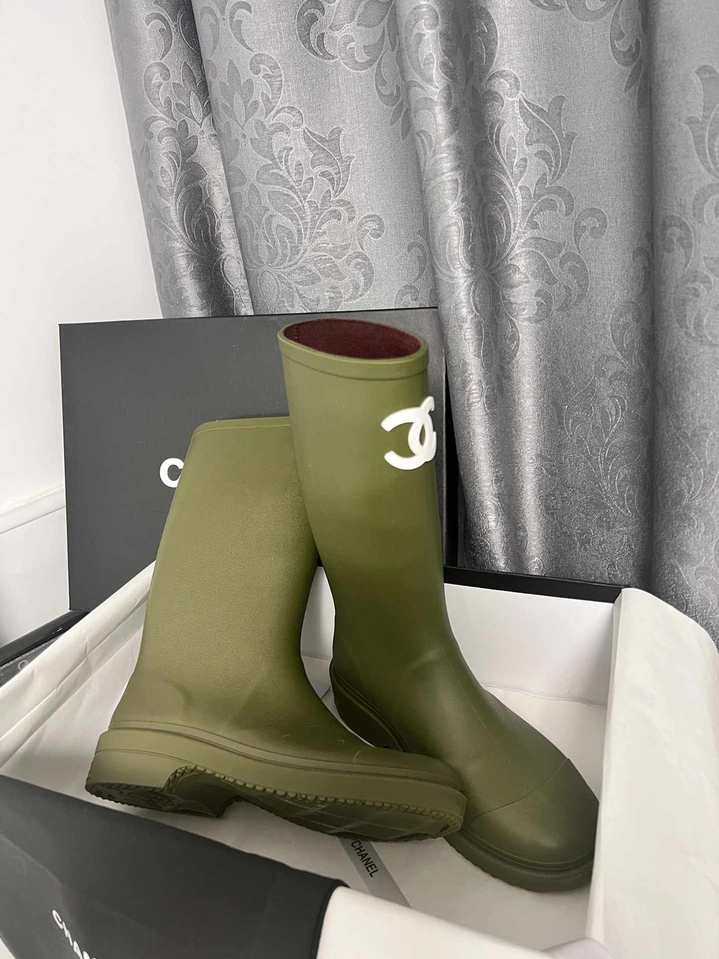 C style vintage rain boots-Luxeon