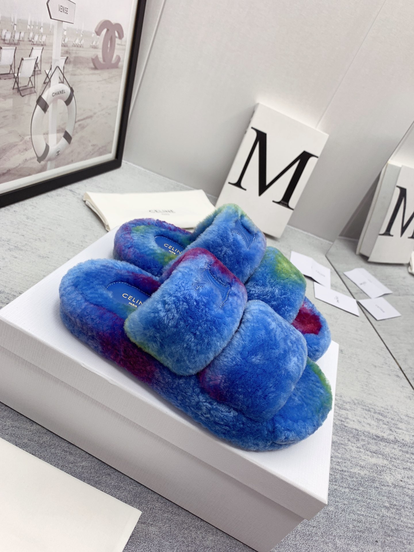 C style new winter pure wool slippers top quality-Luxeon