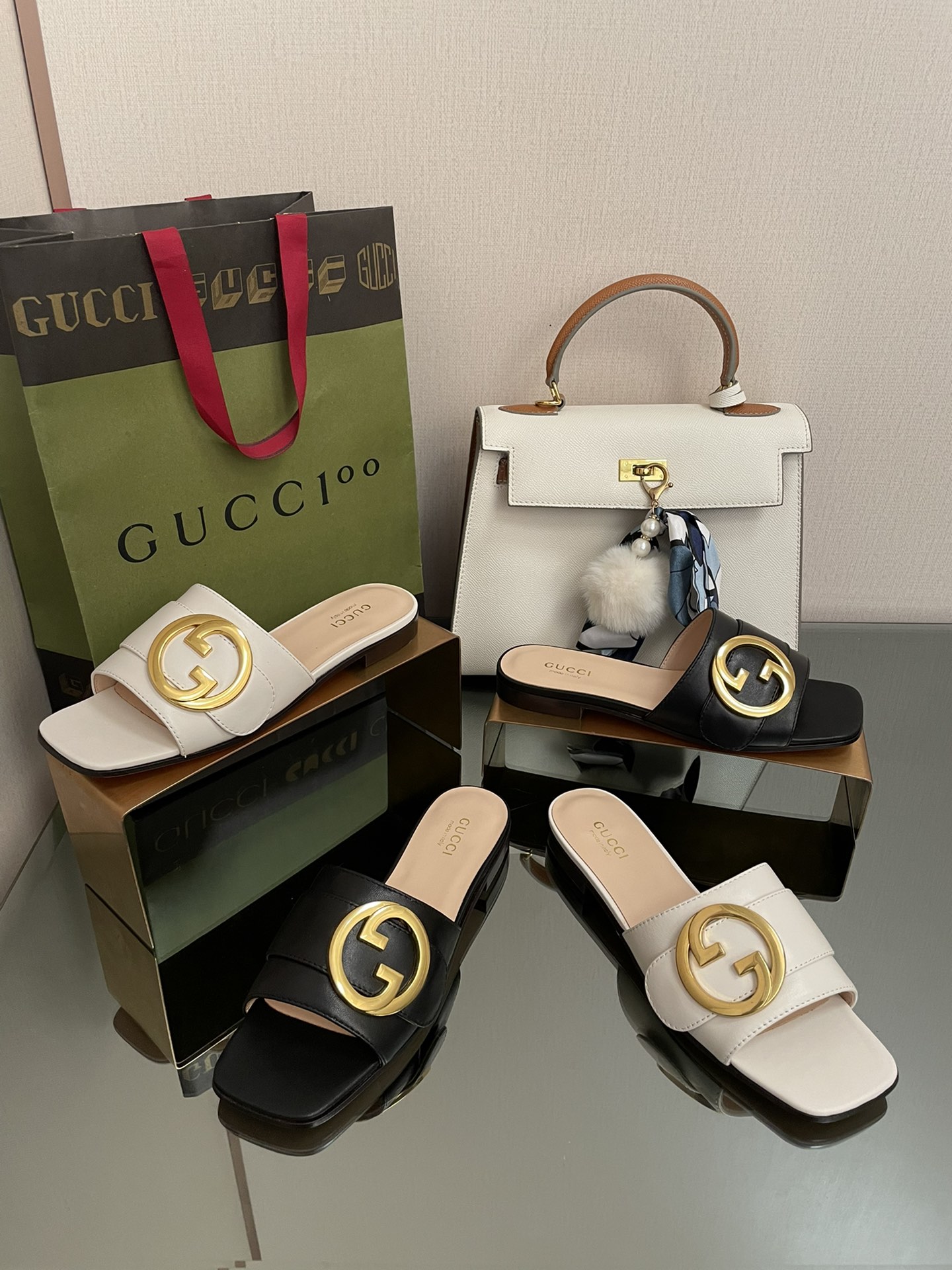 G style Double G flats sandals-Luxeon