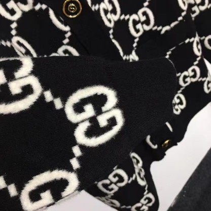 G style double G monogrammed single-breasted cashmere cardigan-Luxeon
