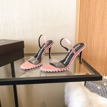 Alexander women transparant strap rhinestone high heels pumps-Luxeon