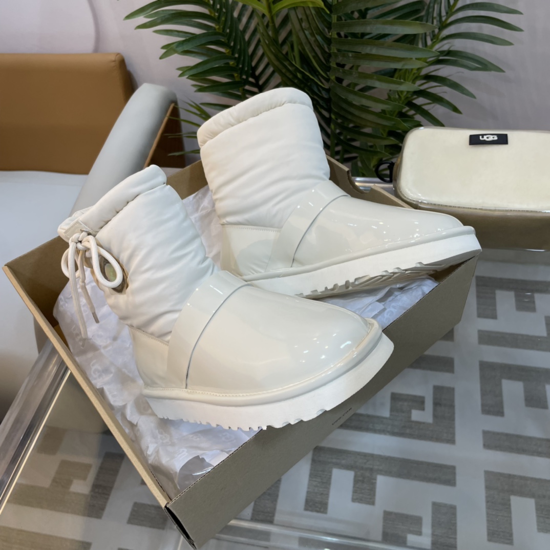 UGG new autumn & winter TPU down feather snow boots-Luxeon