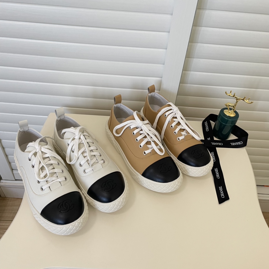 C style Women Lace Up Flat Sneakers-Luxeon