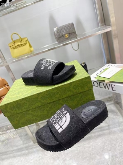 G style pop jacquard summer flat slippers-Luxeon