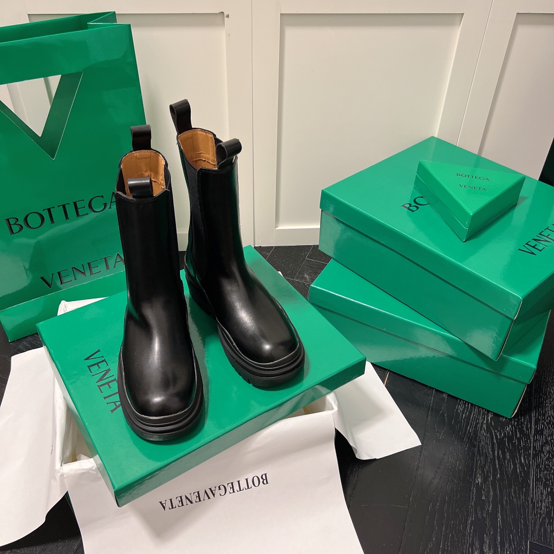 Bottega Venet mid-calf heeled boots-Luxeon