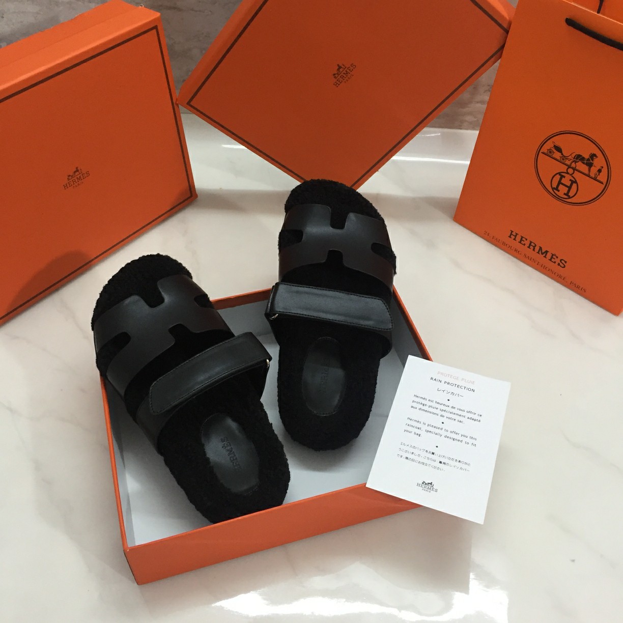 H style new winter wool slippers-Luxeon