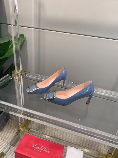 Roger Vivie Women Square Buckle Stiletto-Luxeon