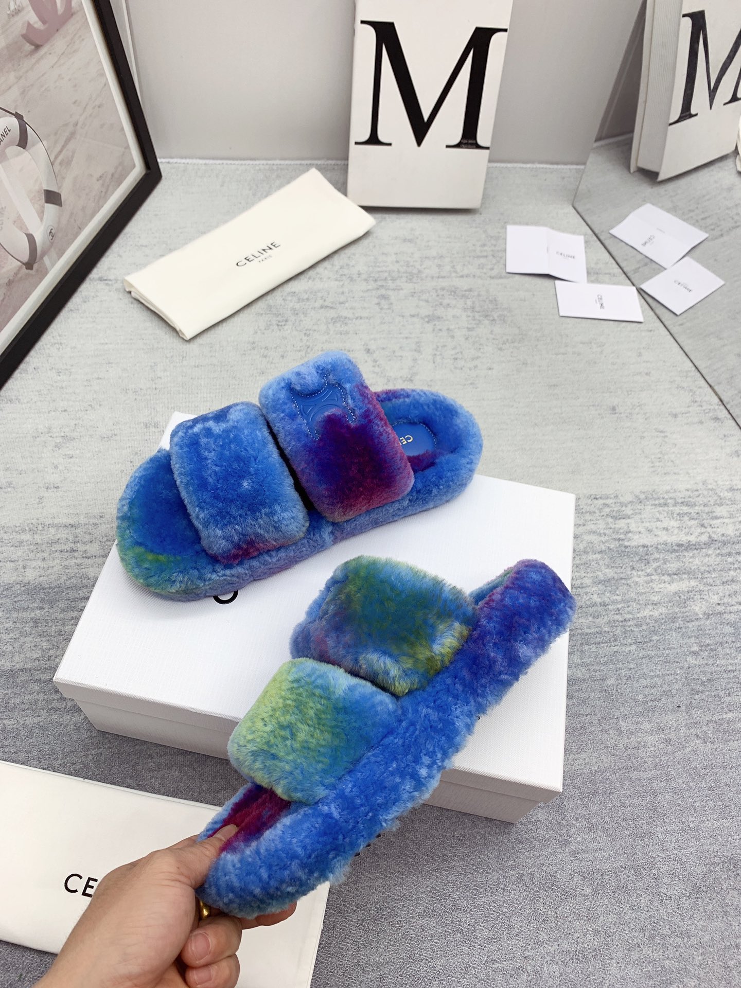 C style new winter pure wool slippers top quality-Luxeon