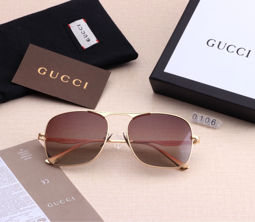 Guc Fashion Ladies Retro New Sunglasses-Luxeon